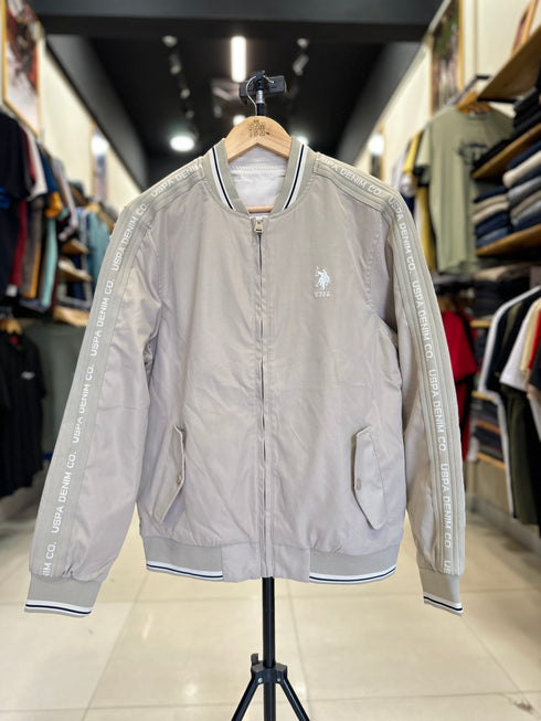 US POLO ASSN. PREMIUM WATER-RESISTANT REVERSIBLE JACKET IMPORTED | BEIGE