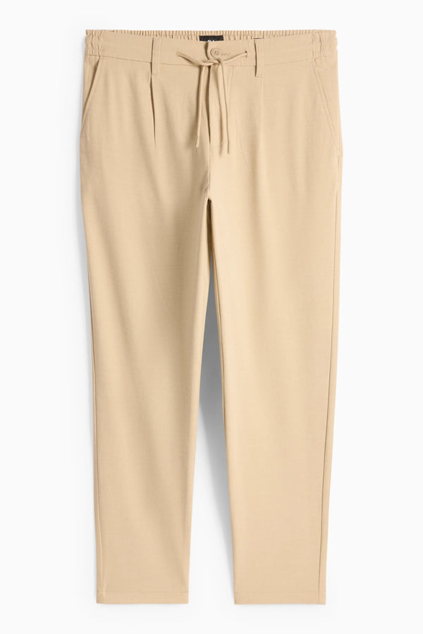 C&A CHINOS TAPERED FIT TEXTURED | LIGHT BEIGE