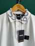 HUGO BOSS METALLIC PATCH LOGO AND SIGNATURE PRINT | WHITE