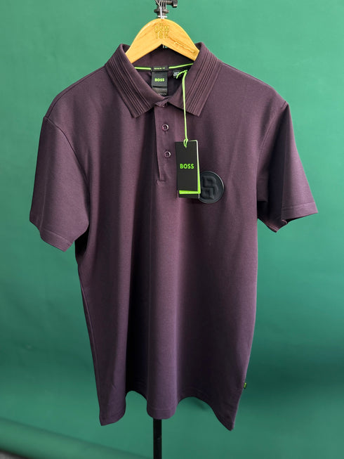 HUGO BOSS PIRAX BB POLO SHIRT | DARK PURPLE