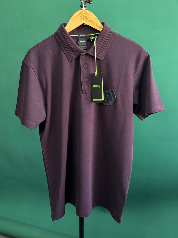 HUGO BOSS PIRAX BB POLO SHIRT | DARK PURPLE
