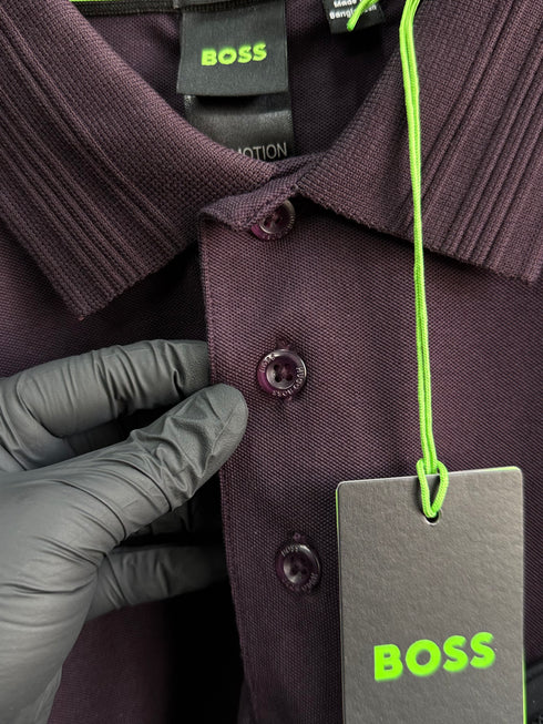 HUGO BOSS PIRAX BB POLO SHIRT | DARK PURPLE