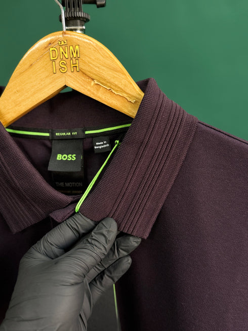 HUGO BOSS PIRAX BB POLO SHIRT | DARK PURPLE