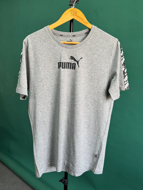 PUMA COLORBLOCKED ACTIVE T SHIRT | GREY