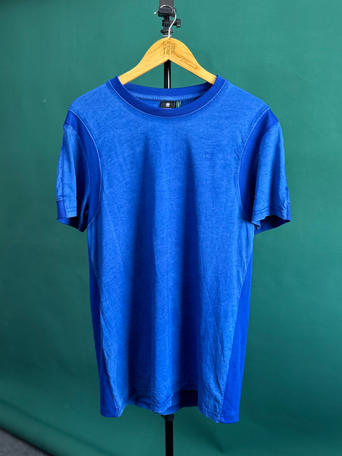 G-STAR RAW T-SHIRT SLIM FIT ROUND NECK | ROYAL BLUE