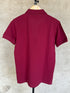 RALPH LAUREN - CUSTOM SLIM FIT LEATHER - PONY POLO SHIRT | MAROON