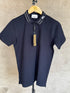 BURBERRY MEN'S POLO SHIRT WITH EMBROIDERED LOGO | NAVY BLUE