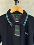 HUGO BOSS REGULAR-FIT POLO SHIRT WITH EMBROIDERED LOGO | BLACK