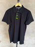 HUGO BOSS COTTON PIQUE POLO SHIRT WITH DOUBLE B MONOGRAM | BLACK