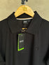HUGO BOSS COTTON PIQUE POLO SHIRT WITH DOUBLE B MONOGRAM | BLACK