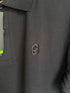 HUGO BOSS COTTON PIQUE POLO SHIRT WITH DOUBLE B MONOGRAM | BLACK