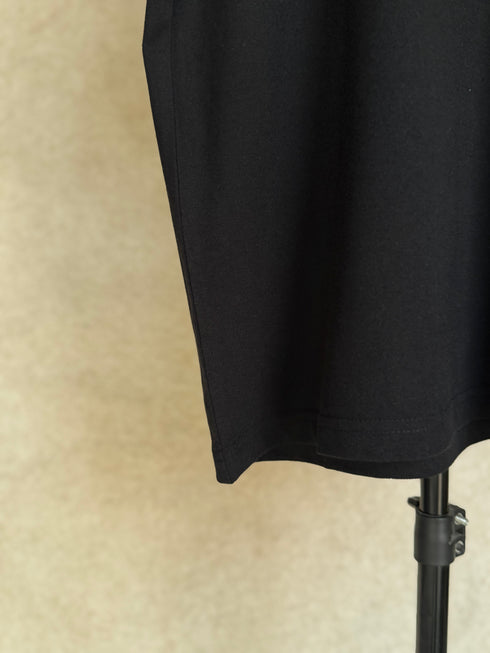 HUGO BOSS COTTON PIQUE POLO SHIRT WITH DOUBLE B MONOGRAM | BLACK