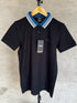 HUGO BOSS REGULAR-FIT POLO SHIRT WITH BOSS LOGO | BLACK