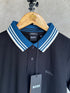 HUGO BOSS REGULAR-FIT POLO SHIRT WITH BOSS LOGO | BLACK