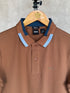 HUGO BOSS PHILLIPSON REGULAR FIT POLO SHIRT | BROWN