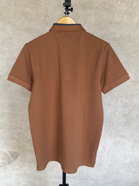 HUGO BOSS PHILLIPSON REGULAR FIT POLO SHIRT | BROWN