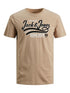 JACK & JONES PREMIUM MEN'S T-SHIRT WITH VINTAGE PRINT | BEIGE