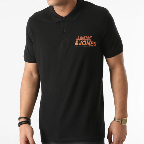 Jack & Jones Floki Black Polo Shirt – Stylish & Comfortable