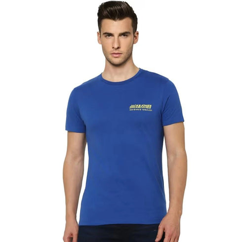 Jack & Jones Men's Crew Neck T-Shirt – Galaxy Blue