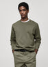 KIABI PLAIN BRUSHED SWEATSHIRT FOR MEN – SOFT & WARM EVERDAY ESSENTIAL | GREEN