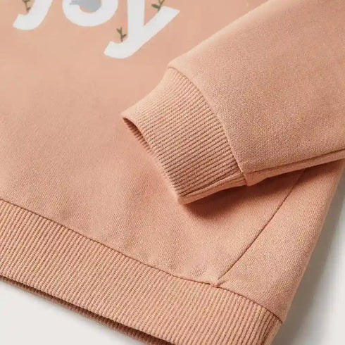Kids' More Joy printed sweatshirt by Mango – perfect for everyday casual wear.