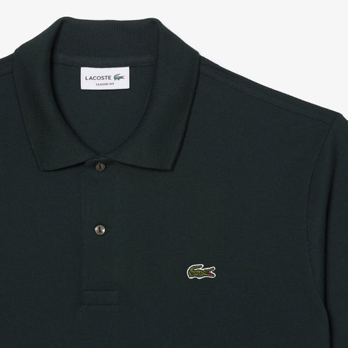 LACOSTE CLASSIC FIT L.12.12 ORIGINAL PIQUE POLO SHIRT | DARK GREEN