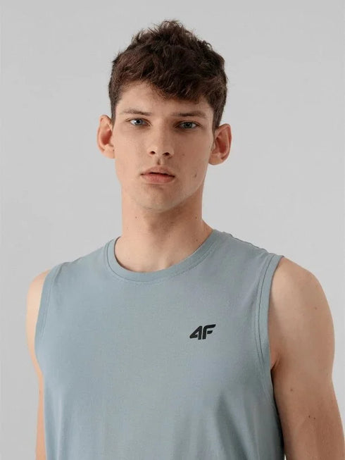 Light Sky Blue Men's Tank Top - Regular Fit Sando