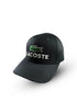 Lacoste Big Logo Cap in black, a stylish and adjustable branded cap for men. Ideal for casual wear, gym, and outdoor activities. Available online in Pakistan.