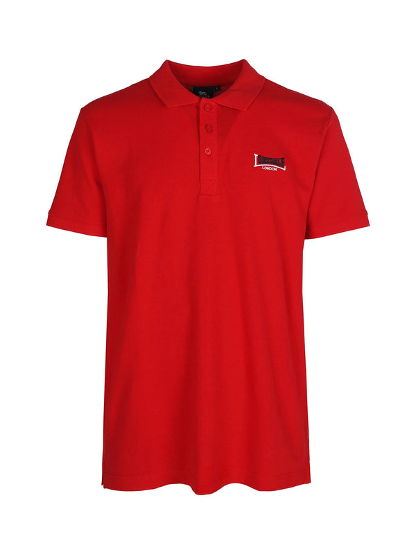 Lonsdale Men's Red Cotton Polo Shirt – Casual & Smart Wear