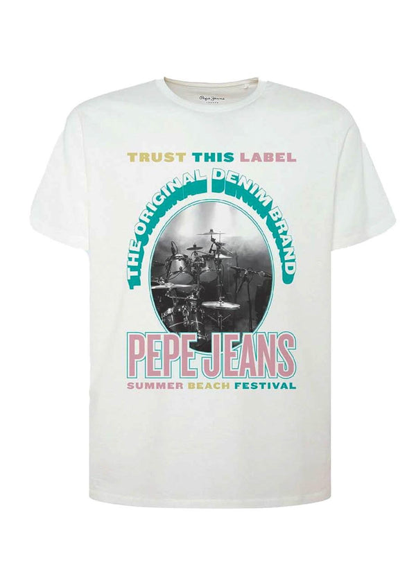 PEPE JEANS LONDON-PREMIUM T-SHIRT | MATT WHITE