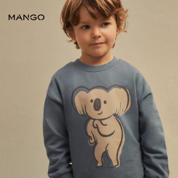 MANGO OCEAN BLUE KOALA PRINTED SWEATSHIRT | KIDS