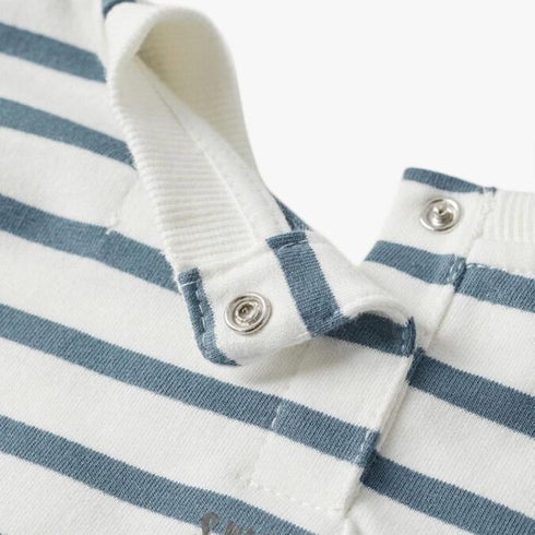 MANGO GREY STRIPED SWEET DISASTER SWEATSHIRT | KIDS