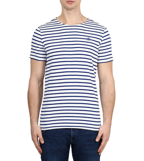G-STAR RAW T-SHIRT SLIM FIT ROUND NECK | WHITE