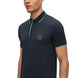 HUGO BOSS PAUL BADGE POLO SHIRT | BLACK
