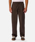 GUESS MEN'S COTTON LINEN DRAWSTRING TROUSER | BROWN