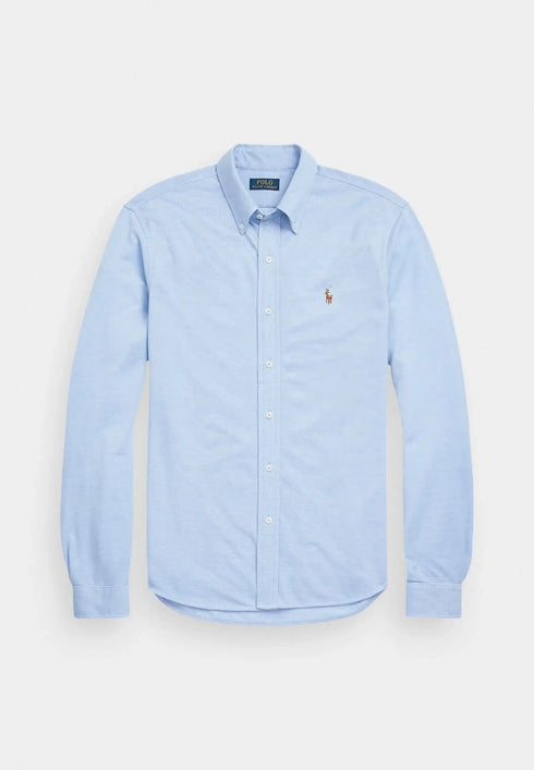 Men’s Polo Ralph Lauren knit Oxford shirt – a versatile and elegant wardrobe choice.