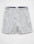 AMERICAN EAGLE white striped boxer shorts for men