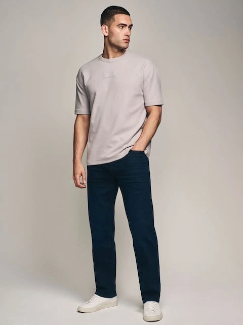 NEXT Denim Supply regular-fit jeans in ink blue, premium denim, stylish.