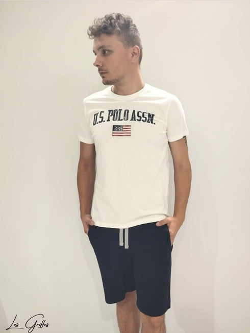 U.S POLO ASSN COTTON T-SHIRT | WHITE