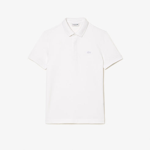 LACOSTE SLIM FIT PARIS STRETCH PIQUE POLO SHIRT | WHITE