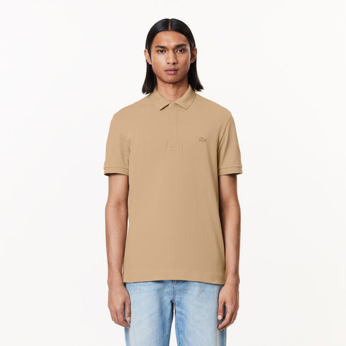 LACOSTE SLIM FIT PARIS STRETCH PIQUE POLO SHIRT | BEIGE