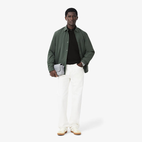 LACOSTE SLIM FIT PARIS STRETCH PIQUE POLO SHIRT | BLACK