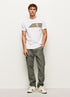 PEPE JEANS LONDON COTTON T-SHIRT WITH PRINTED LOGO | WHITE