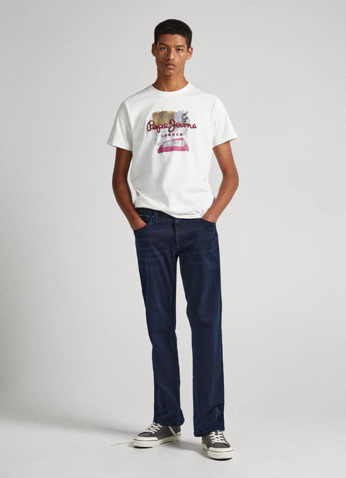 PEPE JEANS MALBOURNE- SLIM FIT -T-SHIRT | WHITE