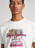 PEPE JEANS MALBOURNE- SLIM FIT -T-SHIRT | WHITE