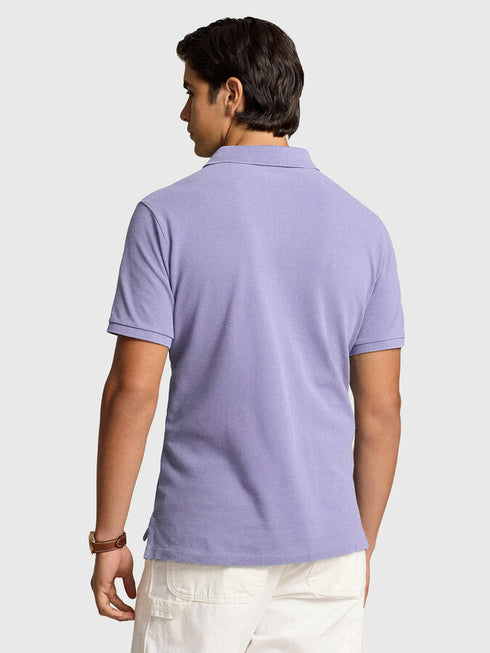 RALPH LAUREN - CLASSIC SLIM FIT BIG PONY MESH POLO SHIRT | LIGHT PURPLE