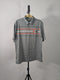 CAPTIVATING STRIPED POLO WITH U LOGO | GREY