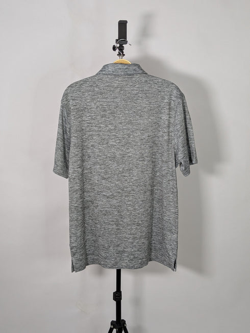 CAPTIVATING STRIPED POLO WITH PITT LOGO | GREY