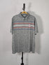 CAPTIVATING STRIPED POLO WITH A LOGO | GREY