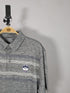 CAPTIVATING STRIPED POLO WITH DOG LOGO | GREY